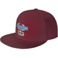thumbnail image 1 of Combat Infantry Badge (CIB) Jump Wings Unisex Flat Brim Visor hat Adjustable Baseball Cap, 1 of 8