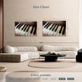 thumbnail image 4 of Elephant Stock Vintage Piano Keys Wall Art - Horizontal Canvas Wall Art - Living Room Wall Decor - Music Canvas - Black And Brown Decor - 51" x 34", 4 of 8