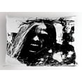 thumbnail image 1 of Zombie Pillow Sham Artistic Horror Sketch of a Crazy Man in Pain Screaming Portrait Evil Style Display, Decorative Standard Size Printed Pillowcase, 26 X 20 Inches, Black White, by Ambesonne, 1 of 2
