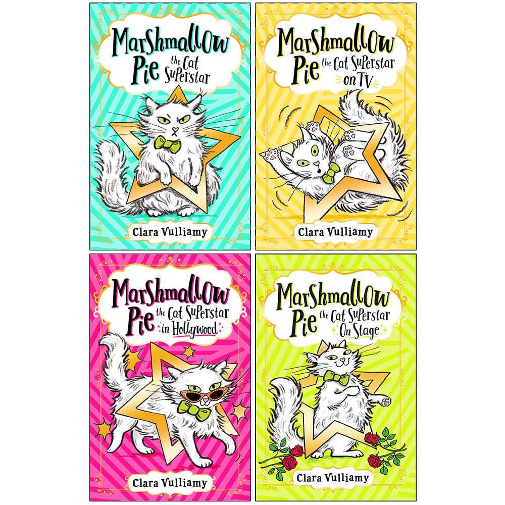 Marshmallow Pie the Cat Superstar Series 4 Books Collection Set By