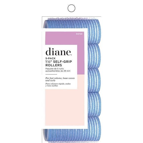 Rodillos autoadherentes Diane D3720, color azul, 2,9 cm