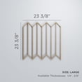 thumbnail image 2 of Ekena Millwork 23 3/8"W x 23 3/8"H x 1/4"T Large Conroe Decorative Fretwork Wood Wall Panels, Alder, 2 of 13