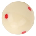 thumbnail image 2 of Balle de Billard à Points Professionnelle en Résine 2,3 Po/57,2 mm - Haute Dureté, Résistante aux Impacts et à l'Usure, Style Américain, Grande Balle de Billard à Points Rouges, Idéale pour l'Entraînement de Piscine à Huit Balles Noires de 16 Pouces, Compétition, 2 of 6