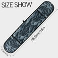 thumbnail image 3 of 35" x7" Double Oven Mitt Heat Resistant Oven Gloves Withstands Up to 200°C for Kitchen Baking & BBQ Navy Blue Waves, 3 of 6