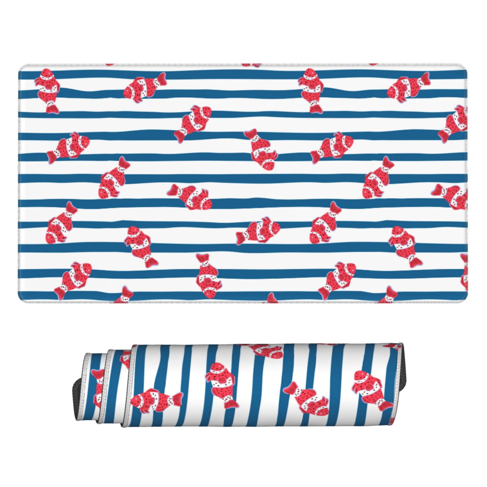 Kdxio Clown Fish Print Large Gaming Mouse Pad,Non-Slip Base,Water Resist Keyboard Pad for Gamer,Office & Home,29.5 x 15.8 in