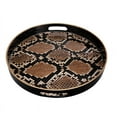 thumbnail image 2 of A&B Home Quinn Safari Round Trays-Color:Brown,Style:Modern Chic, 2 of 4
