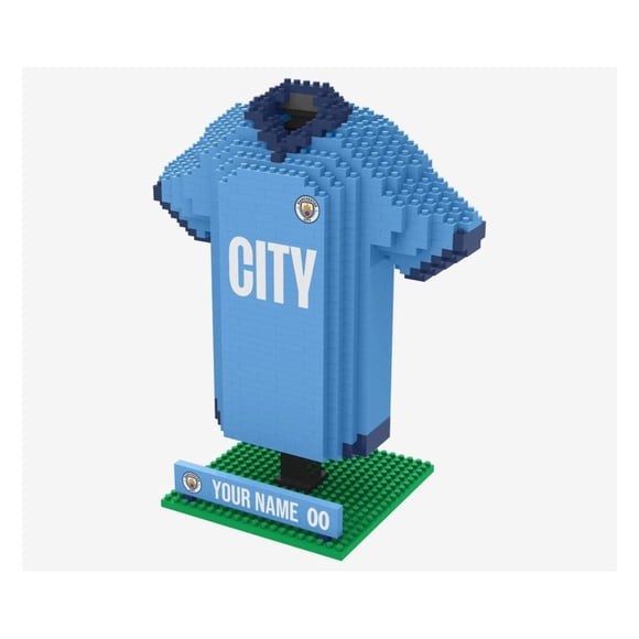 Manchester City - BRXLZ 3D Personalized Jersey Construction Kit (918 Pieces)