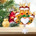 thumbnail image 3 of Adornos navideños colgantes para árbol de Navidad: colgante de familia de ciervos y alces. Decoración navideña. 5 alces navideños, 3 of 7