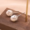 thumbnail image 3 of Qarigey Pendientes de perlas grises naturales, gancho para la oreja, colgante de plata de lujo para mujer, accesorio de moda, regalos de joyería para Ropa, zapatos y accesorios Miscelánea Qarigey AP016982-01, 3 of 6