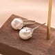 thumbnail image 5 of Pendientes Sonducket de perlas grises de agua dulce naturales estilo barroco color plata colgante simple, 5 of 6