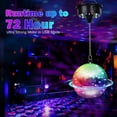 thumbnail image 3 of Bola de Discoteca Giratoria de 6 Pulgadas con Motor, Velocidad Ajustable de 6 A 12 RPM, Luz de Discoteca para DJ, Bodas, Fiestas, Cumpleaños y Navidad., 3 of 5
