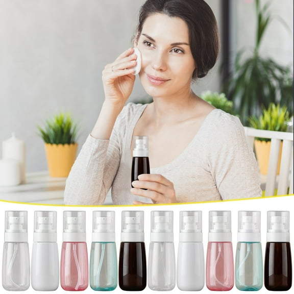 Kabnic 3oz/80ml Clear Empty Spray Bottles, Fine Mist Plastic Mini Travel Bottles, Small Spray Bottle Refillable Liquid Containers