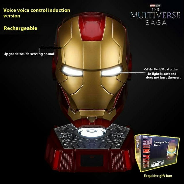 New 1:1 Mk5 Helmet Cosplay English Voice-Activated Eye Glow Model Toy Adult Electric Wearable Christmas Gift