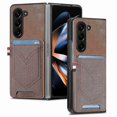 thumbnail image 1 of Leather Wallet Case Compatible Samsung Galaxy Z Fold 5 With Card Holder Card Slot Z Fold 5 Cover For Men, 1 of 3