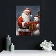 thumbnail image 4 of Nawypu Christmas Wall Art Snowman Santa Canvas Prints Christmas Decor Painting Picture Stretched and Framed Ready to Hang for Holiday Decor, 4 of 4