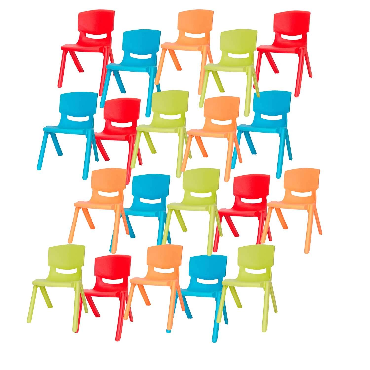 Kids Plastic Chair Small Assorted Color Stacking School Chair, for