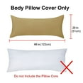 thumbnail image 4 of PiccoCasa 1Pc Pillowcase Zipper Long Staple Cotton, Standard Camel Color, 4 of 10