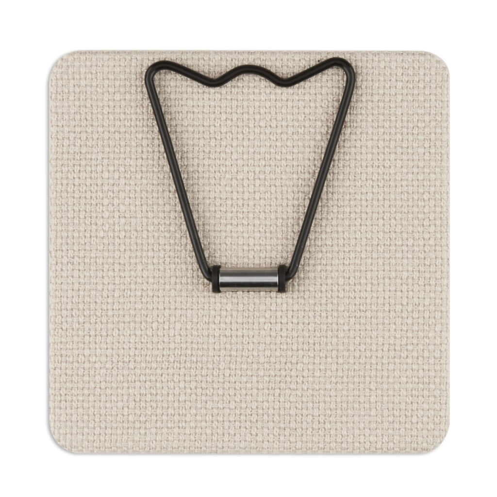 Tayshia by Conair 6" Square Tabletop Glam Mirror with Adjustable Stand, Cream and Black, 1 Count