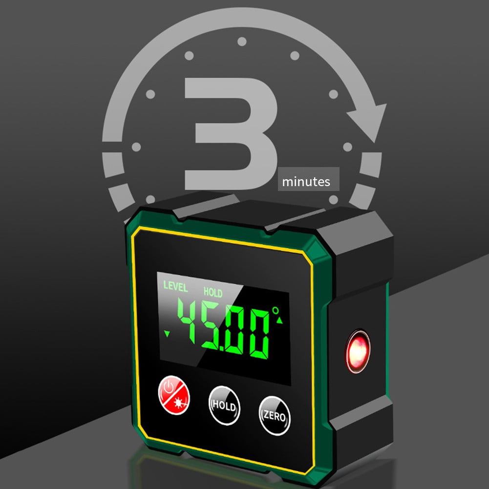 Type-c Rechargeable Level with Magnetic Base & LCD Display