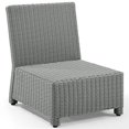thumbnail image 4 of Crosley Bradenton Wicker Patio Armless Chair in Gray, 4 of 10