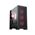 thumbnail image 3 of Sama IDX8-ARGB-BK Black Dual USB3.0 Steel/ Tempered Glass ATX Mid Tower Gaming Computer Case w/ 4 x ARGB LED Fans (3 x120mm x Front l, 1 x120mm x Rear)Pre-Installed, 3 of 17