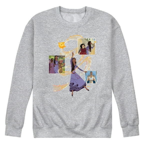 Disney Wish - Collage OF Friends - Men's Crew Neck Fleece Pullover