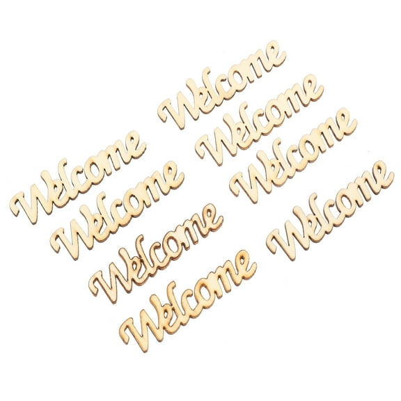 HEALEEP Wood Cutout Assorted Color 30Pcs 2.24X0.59X0.08In