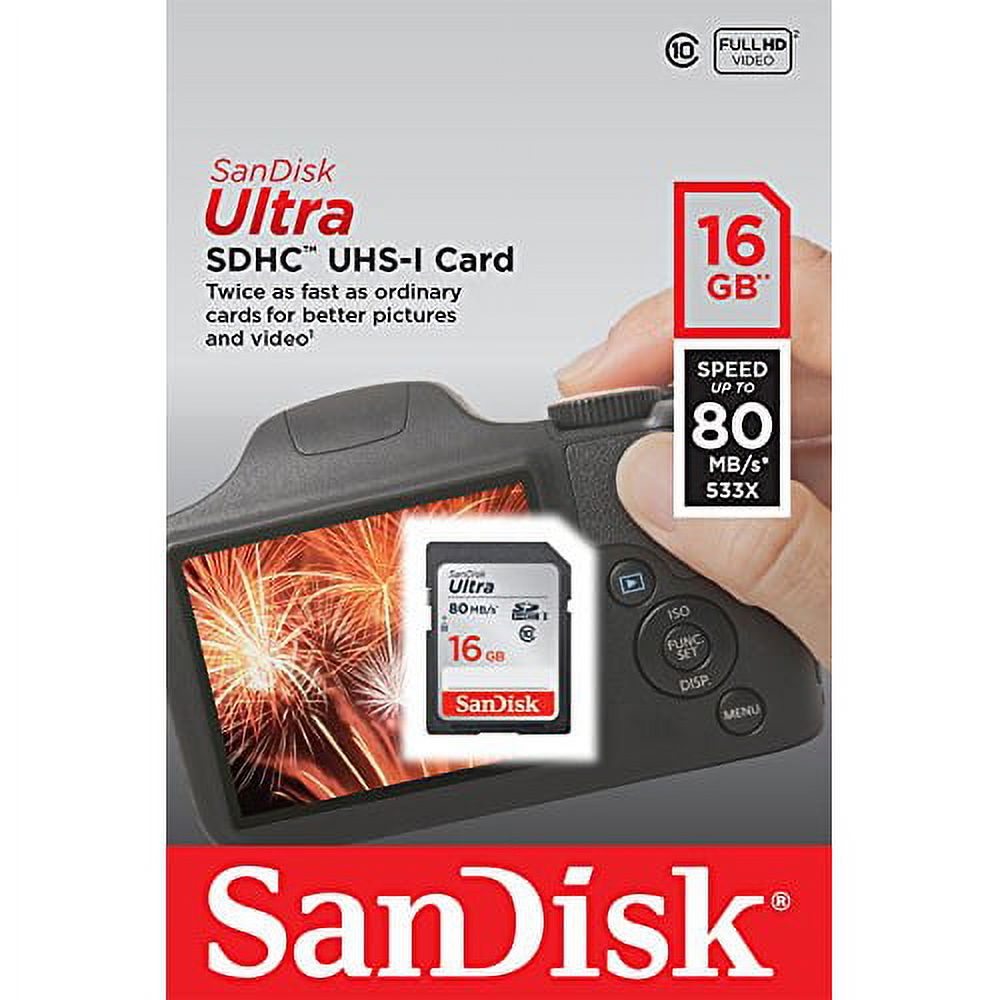 Sandisk SDSDUNC-016G-GN6IN 16gb Ultra Uhs-i Sdhc Memory Crd - image 2 of 5