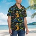 thumbnail image 2 of Lsque Off-Road Vehicle pattern Hawaiian Shirt for Men, Unisex Summer Beach Casual Short Sleeve Button Down Shirts-Small, 2 of 9