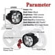 thumbnail image 2 of 1 LED Motorcycle Headlight White Super Bright 6 LED Work Spotlight, 2 of 5