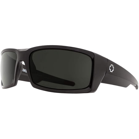 General Black ANSI Rx/Happy Gray Green Rectangle Sunglasses For Men + FREE Complimentary Eyewear Kit