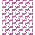 thumbnail image 3 of Ambesonne Nautical Duvet Cover Sets, Sea Crabs Doodle, 2-King, Fuchsia and White, 3 of 7