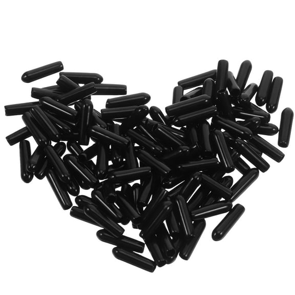 200pcs Pvc End Caps Flexible Screw Thread Protector Caps Plastic End Caps 3mm Screw Thread Protectors Screw Covers Bolt Caps