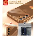 thumbnail image 5 of LeYi For Samsung Galaxy A14 5G Case with Built in Screen Protector 2 Pack, Plating Rose Gold, Gold, 5 of 6