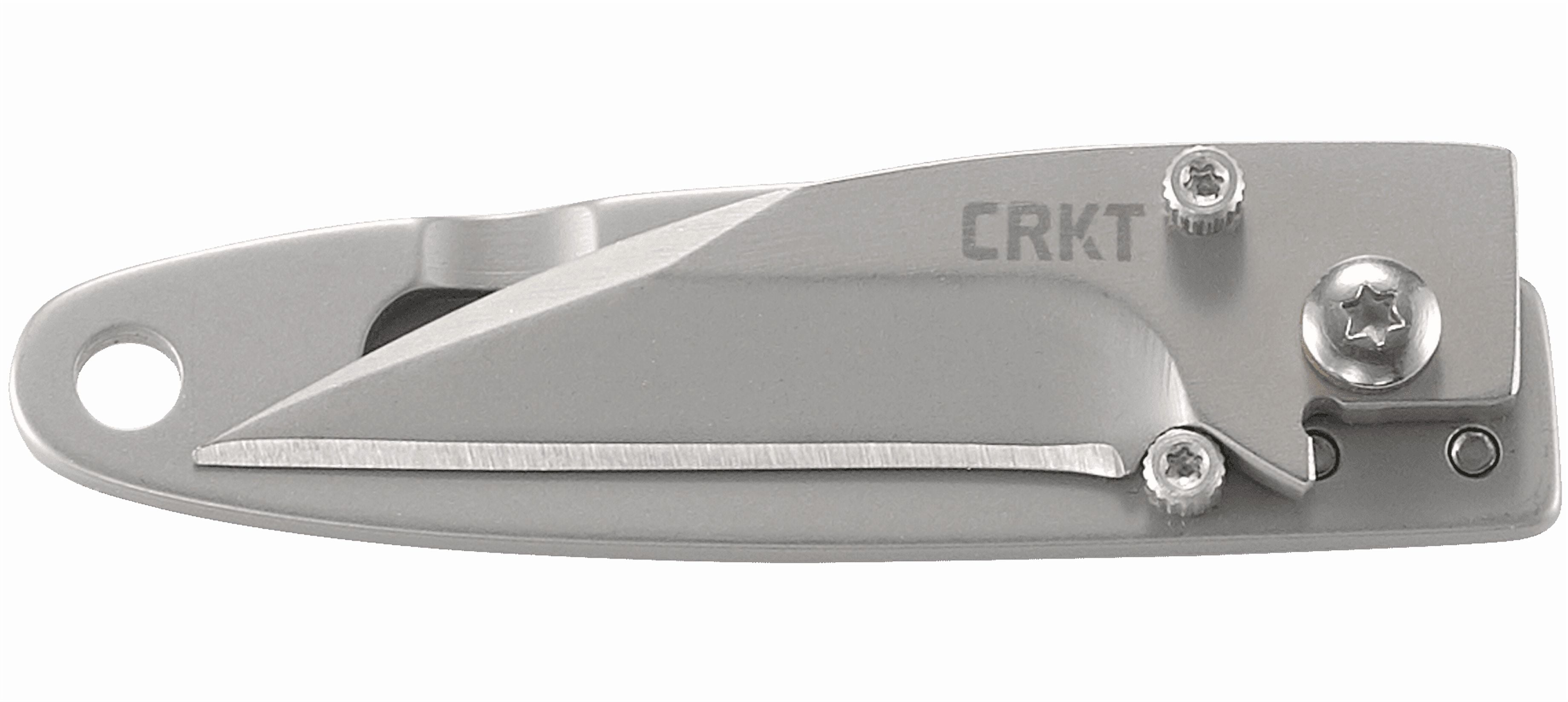 CRKT Delilah's P.E.C.K. Everyday Carry EDC Pocket Folding Knife with Frame Lock: Stainless Steel Plain Edge Blade, Stainless Steel Handle, Pocket Clip, 5520