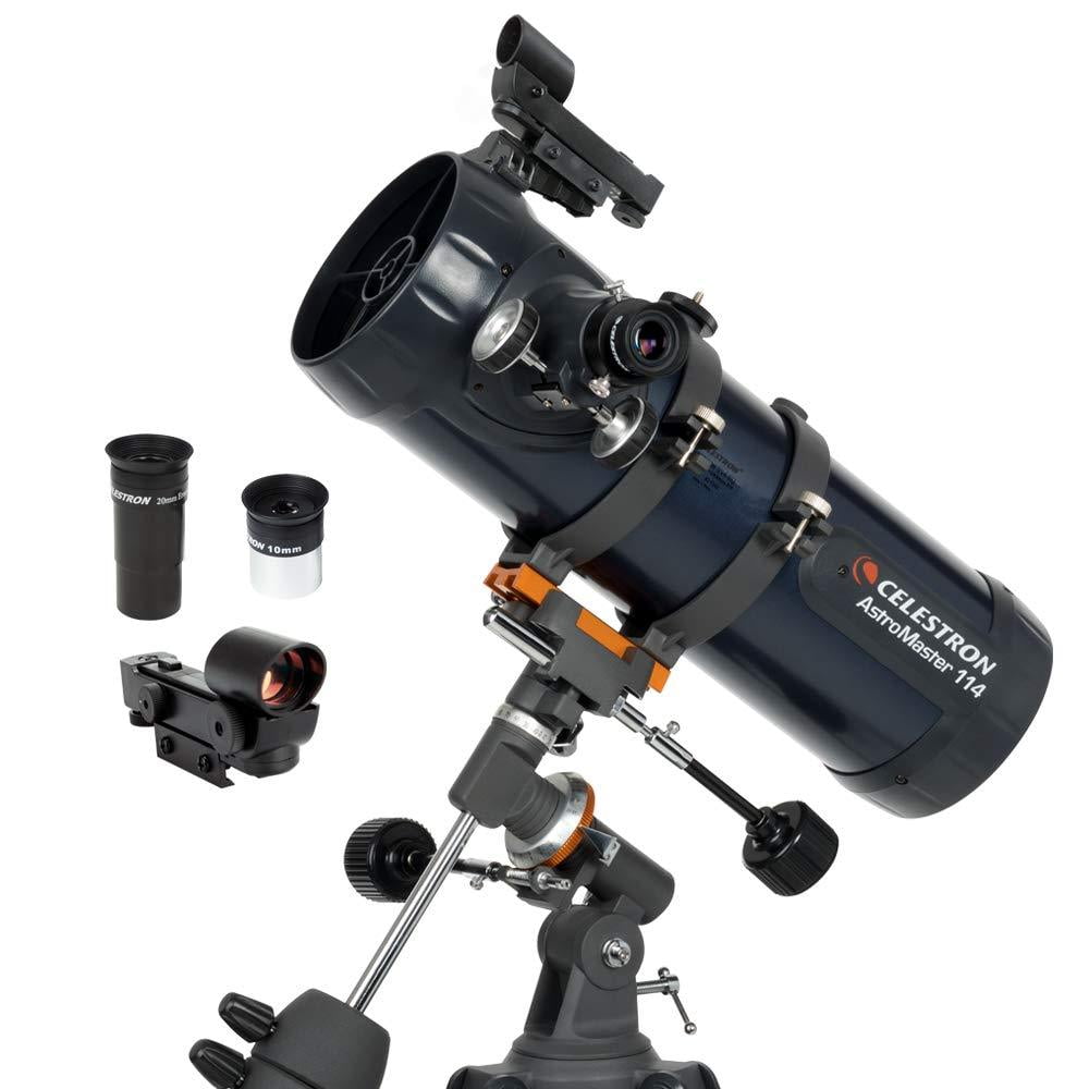 Celestron AstroMaster 114EQ Newtonian Telescope Reflector Telescope