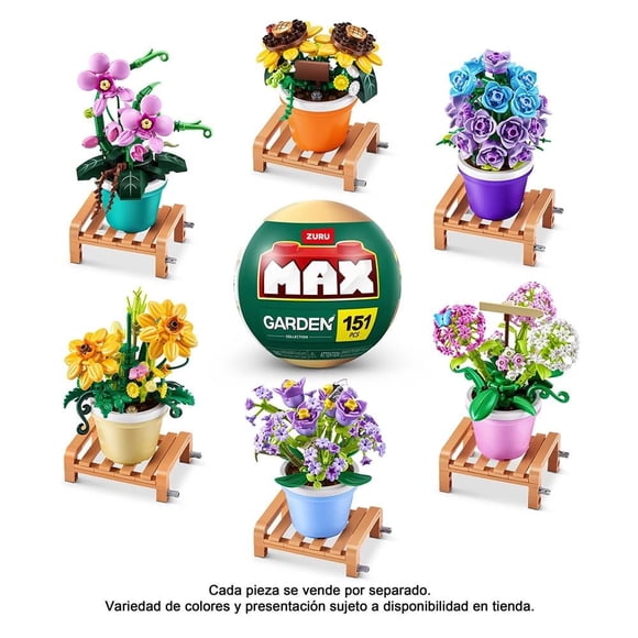 Juego de Construcción ZURU MAX Plantas en Maceta Varios Modelos 1 Pieza