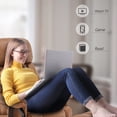 thumbnail image 6 of Mcombo Swivel Recliner with Ottoman, Reclining Chair with Massage, Faux Leather Lounge Chairs for Living Room Bedroom 4539(Saddle), 6 of 9