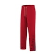 thumbnail image 6 of Fashion Pants for Men Casual Plaid Lounge Pants Elastic Waist Wide Leg Sweatpants with Pockets, Red, S, 6 of 8