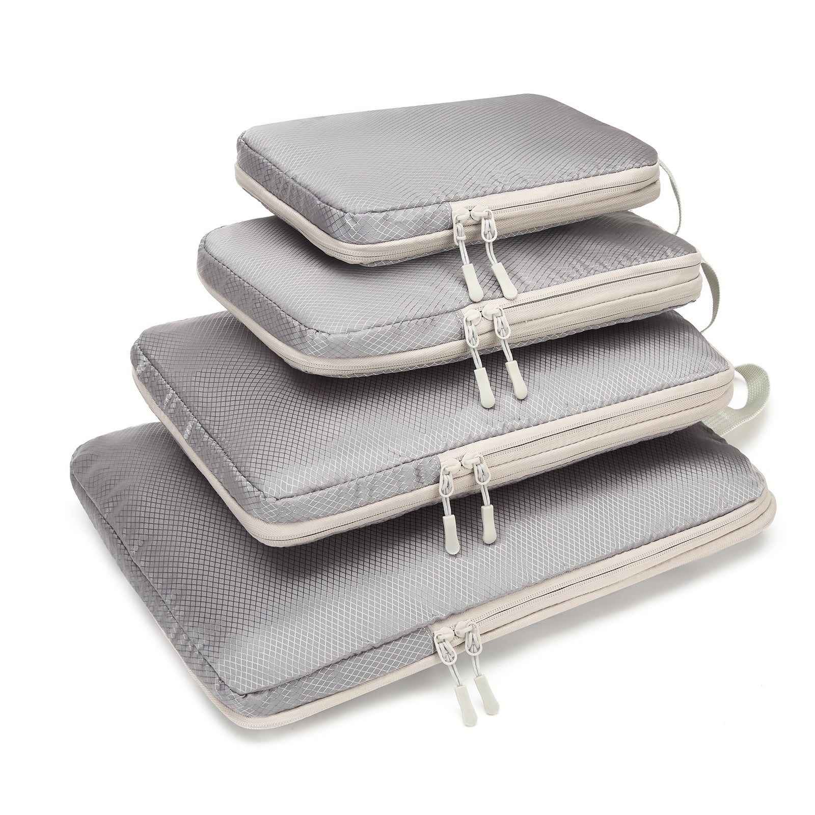 Pack of 4 Travel Luggage Packing Cubes Suitcase Compression Packing Cubes Bags Travel Essential