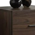 thumbnail image 3 of Storage Drawer with Wooden Frame and Grains Walnut Brown - Saltoro Sherpi, 3 of 5