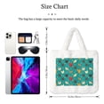 thumbnail image 3 of Yiaed Cute Hens And Rooster Print Fluffy Shoulder Bag Plush Bags Women Ladies Tote Bag Fluffy White Furry Purse Handbag for Autumn and Winter, 3 of 7