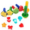 thumbnail image 1 of Cheers 6Pcs/Set Paint Sponge Brushes Flower Stamper DIY Kids Drawing Painting Tool, 1 of 7