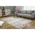 thumbnail image 2 of Rug Branch Contemporary Geometric  Grey Red Indoor Area Rug - 6x9, 2 of 8