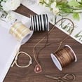 thumbnail image 3 of 3 Rolls 3 Colors 150 Yards/137M 1mm Nylon String Beading Cording Gold Black Brown Satin Rattail Macrame Trim Knitting Thread with Spool, 3 of 4