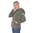 thumbnail image 2 of White Mark Women's Hooded Sherpa Jacket, 2 of 6