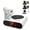 White, variant on Gun and Target Alarm Clock with Large LED Display Laser Gun Shooting Alarm Clock for Bedroom Unique Alarm Clock