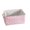 Pink, variant on MesaSe Organize Clothes, Toys, and Laundry with a Star-Patterned Canvas Fabric Cube Folding Storage Basket With Handle (Small - 31X21X12 CM)
