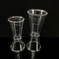 thumbnail image 2 of Double Clear Jigger Ounce Cup Plastic Resin Milk Tea Coffee Mixing Oz Scale Measuring Cup Home Bar Applies, 2 of 9