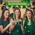 thumbnail image 3 of St Patricks Day Shot Glasses Bead Necklaces, Pack of 12 – Green Irish Gifts Party Favors Supplies, St Patricks Day Accessories for Adults (Transparent Green With Shamrock), 3 of 3
